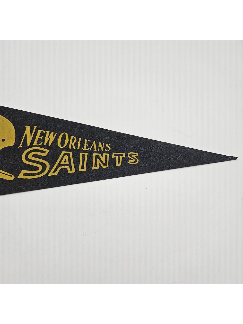 Vintage NFL New Orleans Saints Mini Felt Pennant 12"x5" 1970s - Picture 3 of 4